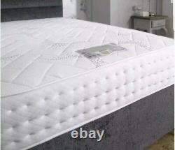 4FT6 Double 2000 Pocket Spring Mattress Memory Foam Luxury Double Divan Bed Set