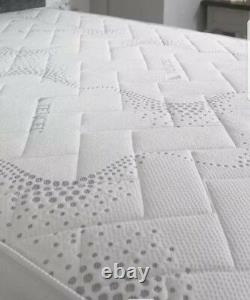 4FT6 Double 2000 Pocket Spring Mattress Memory Foam Luxury Double Divan Bed Set