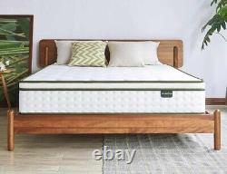 4FT6 Double Mattress, 10.3Inch COOLMAX Gel Memory Foam Pocket Spring
