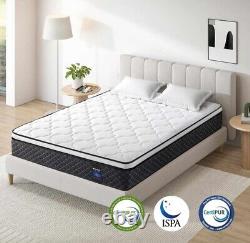 4FT6 Double Mattress 10.3Inch Inofia-COOLMAX Gel Memory Foam Pocket Spring