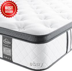 4FT6 Double Mattress, 10 Gel Memory Foam, Pocket Spring Hybrid, Medium Firm