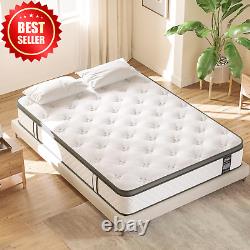 4FT6 Double Mattress, 10 Gel Memory Foam, Pocket Spring Hybrid, Medium Firm