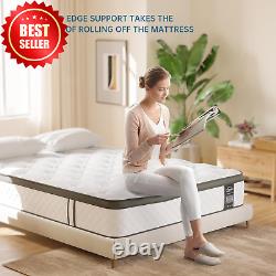 4FT6 Double Mattress, 10 Gel Memory Foam, Pocket Spring Hybrid, Medium Firm