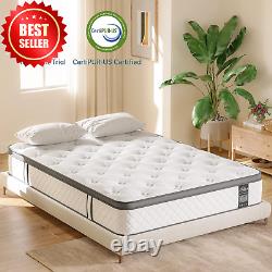 4FT6 Double Mattress, 10 Gel Memory Foam, Pocket Spring Hybrid, Medium Firm