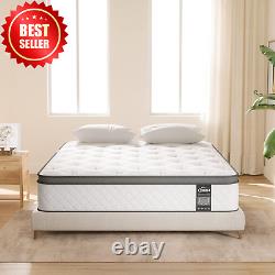 4FT6 Double Mattress, 10 Gel Memory Foam, Pocket Spring Hybrid, Medium Firm