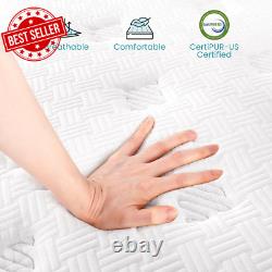 4FT6 Double Mattress 10 Gel Memory Foam Pocket Sprung Orthopedic Bed Firm