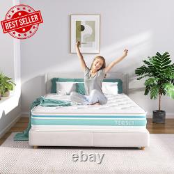 4FT6 Double Mattress 10 Gel Memory Foam Pocket Sprung Orthopedic Bed Firm