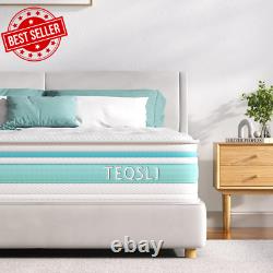 4FT6 Double Mattress 10 Gel Memory Foam Pocket Sprung Orthopedic Bed Firm