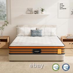 4FT6 Double Mattress 10 Inch Gel Memory Foam Pocket Sprung Mattress with