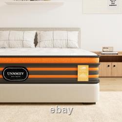 4FT6 Double Mattress 10 Inch Gel Memory Foam Pocket Sprung Mattress with