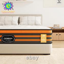 4FT6 Double Mattress, 10 Inch Gel Memory Foam Pocket Sprung Mattress with Breatha