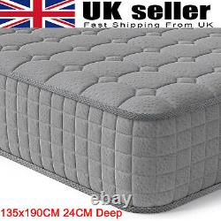 4FT6 Double Mattress 135x190CM Hybrid Mattress With Memory Foam & Pocket Sprung