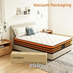 4FT6 Double Mattress 9-Zone Gel Memory Foam 10 Inch Pocket Sprung 135x190x25 cm