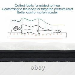 4FT6 Double Memory Foam Mattress 7 Zone Pocket Sprung Mattress Wave