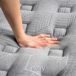 4FT6-Double Pocket Sprung 7-zone Mattresses 10inch-deep Memory Foam Mattress