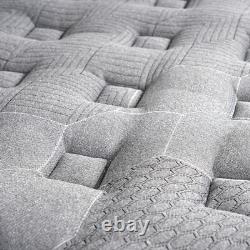 4FT6-Double Pocket Sprung 7-zone Mattresses 10inch-deep Memory Foam Mattress