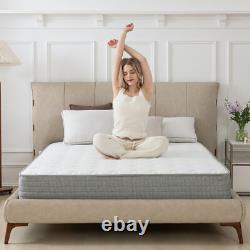 4FT Pocket Sprung Memory Foam Hybrid Mattress 7 Zone Orthopedic Small Double 8'