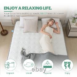4FT Pocket Sprung Memory Foam Hybrid Mattress 7 Zone Orthopedic Small Double 8'