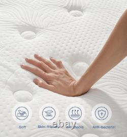 4Ft6 Double Mattress, 135X190Cm Memory Foam & Pocket Spring Mattresses, 25Cm Deep