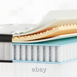 4Ft6 Double Mattress, 135X190Cm Memory Foam & Pocket Spring Mattresses, 25Cm Deep