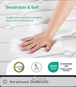 4Ft Novilla 25cm Ortho Memory Foam Pocket Sprung Mattress Free Local Delivey