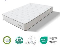 4Ft Novilla 25cm Ortho Memory Foam Pocket Sprung Mattress Free Local Delivey