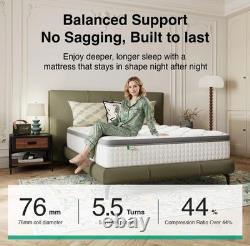 4Ft Novilla 25cm Ortho Memory Foam Pocket Sprung Mattress Free Local Delivey