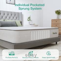 4Ft Novilla 25cm Ortho Memory Foam Pocket Sprung Mattress Free Local Delivey