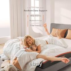 4ft6 Double Hybrid Mattress 10 Gel Memory Foam Pocket Spring Medium Firm Best