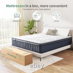 4ft6 Double Mattresses, Memory Foam Pocket Sprung Hybrid Mattress, Orthopedic