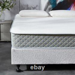 4ft6 Double Pocket Sprung Mattress 3000 Memory Foam Quilted Orthopedic Mattress