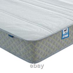 4ft6 Double Pocket Sprung Mattress 3000 Memory Foam Quilted Orthopedic Mattress