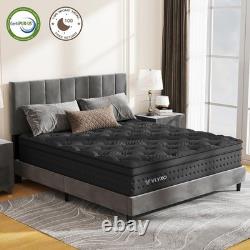 5FT 10IN King Size Mattress Gel Memory Foam & Individually Pocket Springs Medium