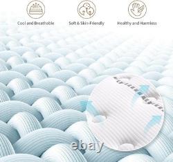 5FT King Mattress, 11 Inch 7-Zone Pocket Sprung Mattress with Memory Foam and So