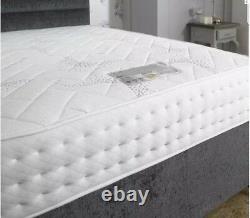 5FT King Size 2000 Pocket Spring Memory Foam Tencel Luxury Mattress Sale 50% New