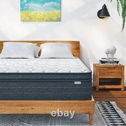 5FT King Size Hybrid Mattress Memory Foam Pocket Sprung Medium Firm 150x200cm