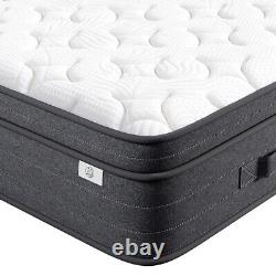 5FT King Size Hybrid Mattress Memory Foam Pocket Sprung Medium Firm 150x200cm