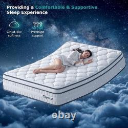 5FT King Size Mattress, Hybrid Orthopedic, Memory Foam, 1000 Pocket Springs