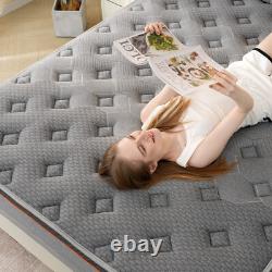 5FT King Size Memory Foam Mattress with 7-ZONE Pocket Sprung Medium Firm 25CM