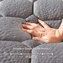 5FT UK King Mattress 10.24 Inch Hybrid Mattress With Memory Foam & Pocket Sprung