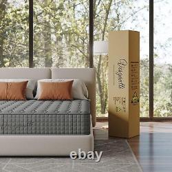 5FT UK King Mattress 10.24 Inch Hybrid Mattress With Memory Foam & Pocket Sprung
