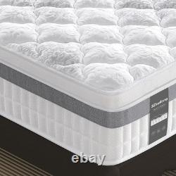 5ft King Size Mattress, Memory Foam Pocket Sprung Hybrid Mattress, Orthopedic