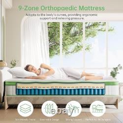 5ft King Size Mattress, Memory Foam Pocket Sprung Hybrid Mattress, Orthopedic