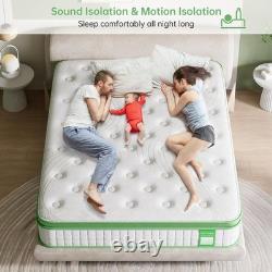 5ft King Size Mattress, Memory Foam Pocket Sprung Hybrid Mattress, Orthopedic