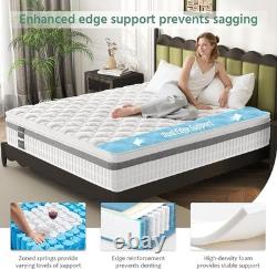 5ft King Size Mattress, Memory Foam Pocket Sprung Hybrid Mattress, Orthopedic