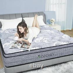 5ft King Size Mattress, Memory Foam Pocket Sprung Hybrid Mattress, Orthopedic