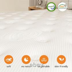 6FT Super King Mattress, 10 Inch Medium Firm Gel Memory Foam Pocket Sprung Hybrid