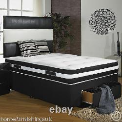 6ft Super Kingsize 1000 Pocket Air Flow Memory Foam Divan Bed +drawers/headboard