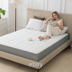 8Inch Pocket Sprung Memory Foam Hybrid Mattress 7 Zone Orthopedic for Pressure