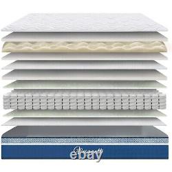 8.6/10 Hybrid Mattress with Breathable Memory Foam and Individual Pocket Spring